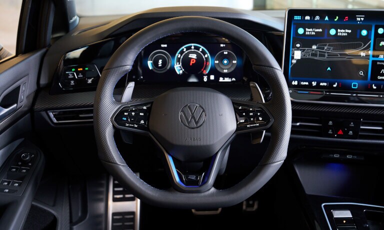 2025 Volkswagen Golf R interior steering wheel