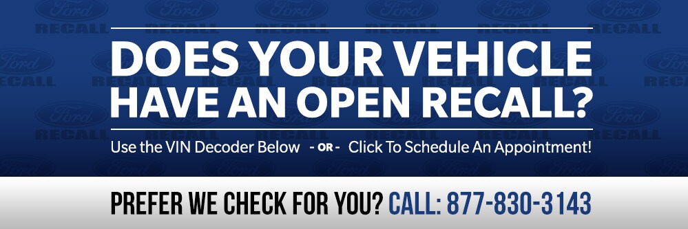 Does Your Vehicle Have An Open Recall? Open Recalls