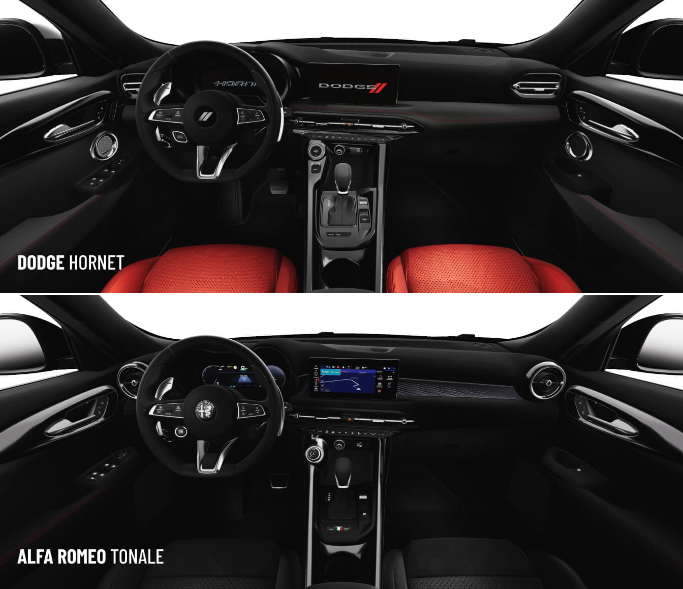 Dodge Hornet vs. Alfa Romeo Tonale Interior