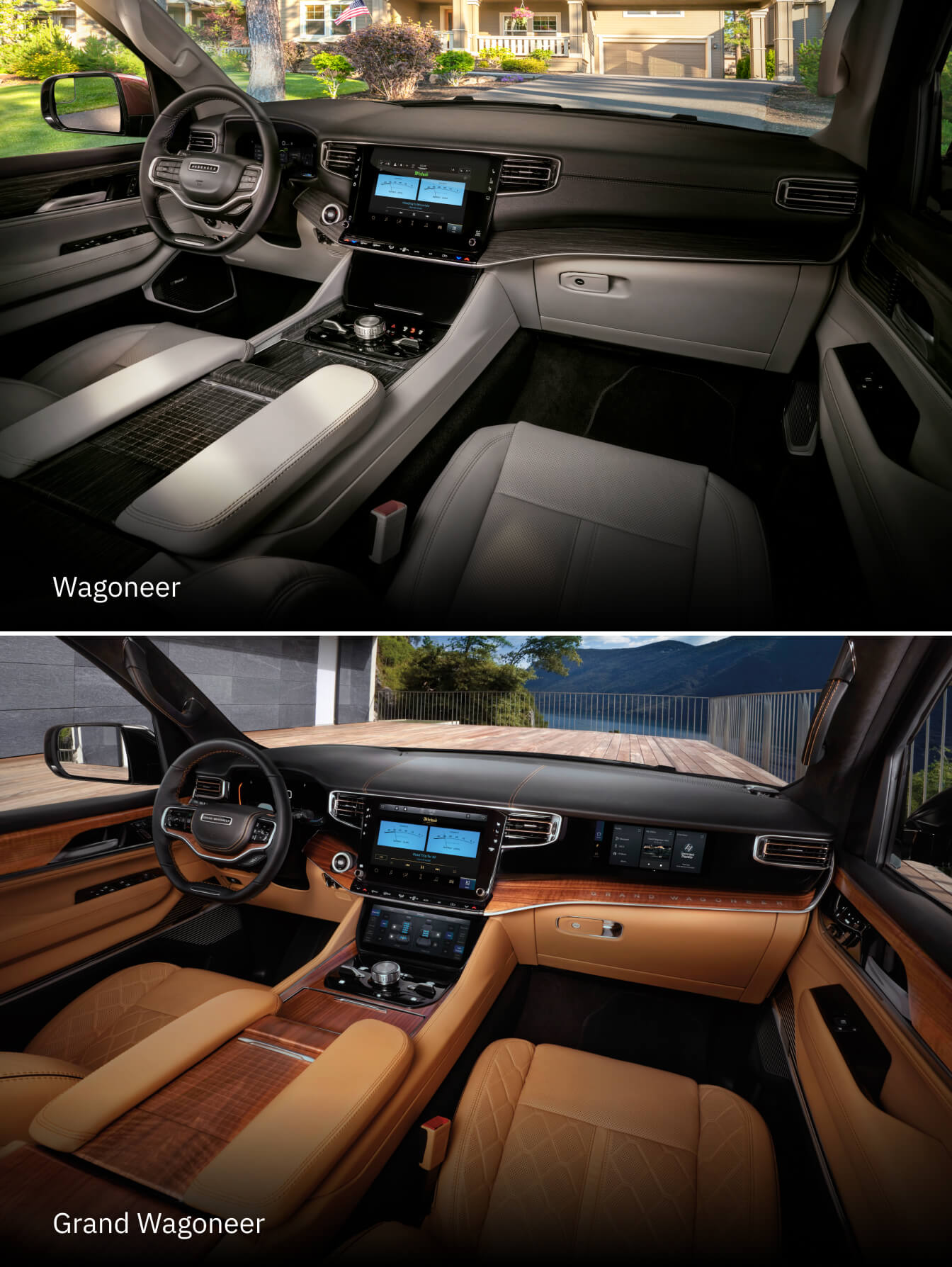 Wagoneer SUV vs. Grand Wagoneer SUV Interior