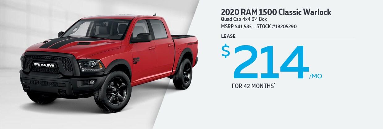 2020 RAM 1500 Classic - Lease for $214/mo