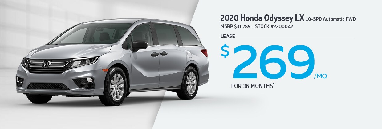 2020 Honda Odyssey LX - Lease for $269/mo