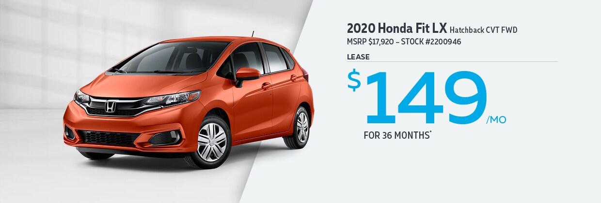 2020 Honda Fit LX - Lease for $149/mo