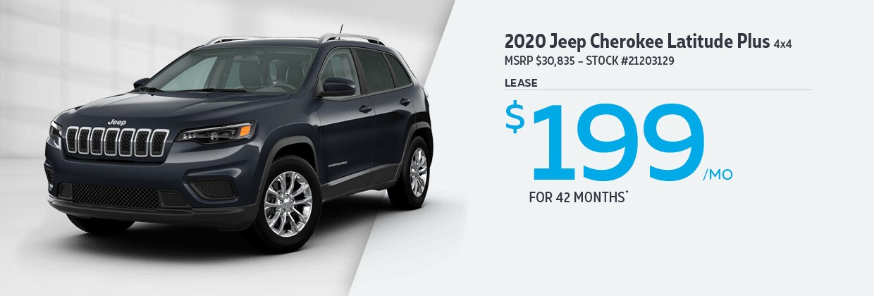 2020 Jeep Cherokee Latitude Plus - Lease for $199/mo