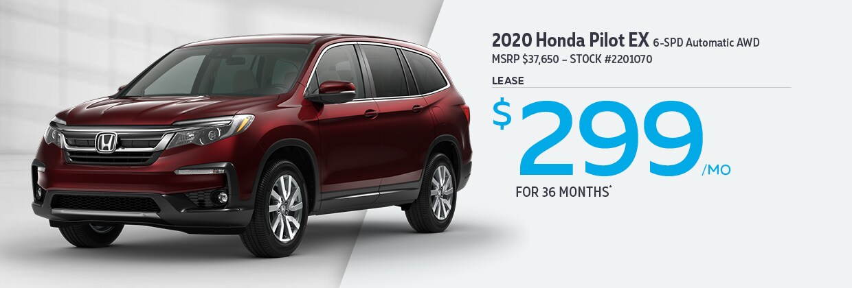 2020 Honda Pilot EX - Lease for $299/mo