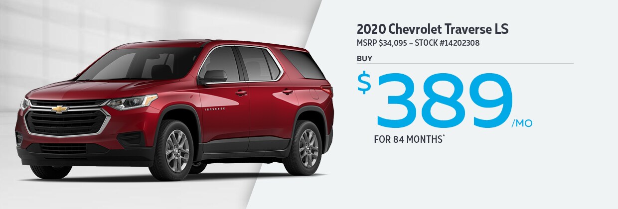 2020 Chevrolet Traverse LS Buy for $389/mo