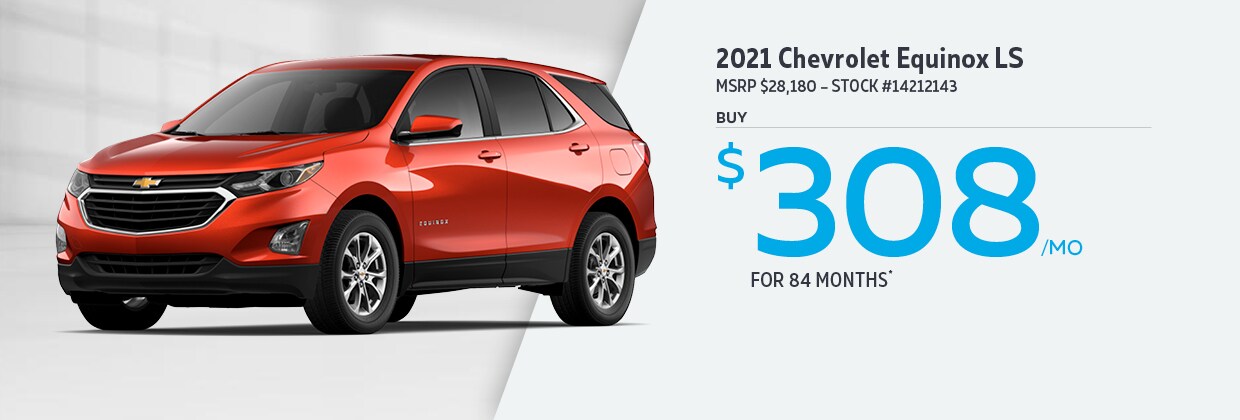 2021 Chevrolet Equinox LS Buy for $308/mo for 84 Months