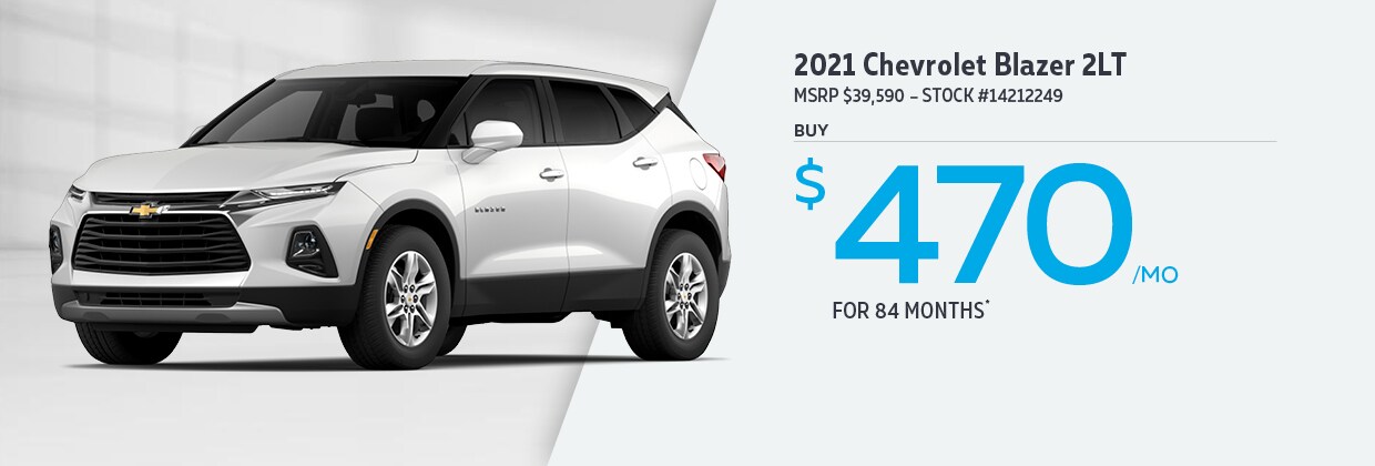 2021 Chevrolet Blazer 2LT Buy for $470 for 84 Months