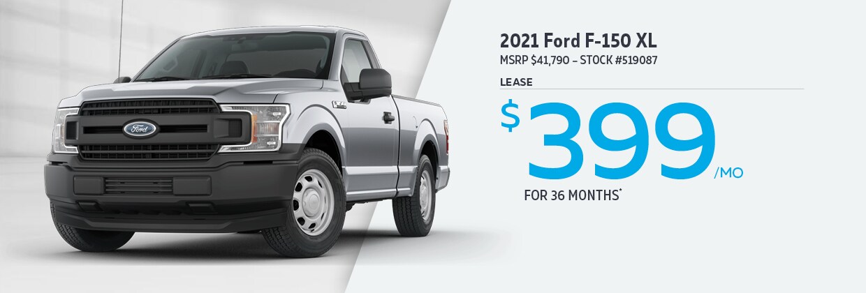 2021 Ford F-150 Lease for $399/mo for 36 months