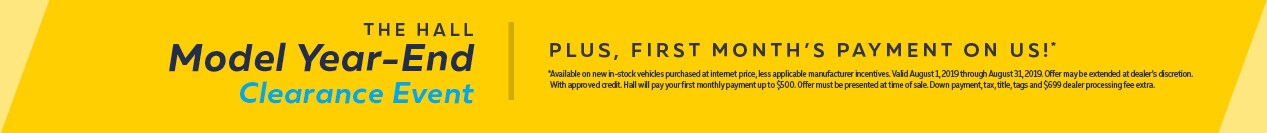 The Hall Year-End Clearance Event