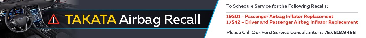 Ford Takata Airbag Recall Contact Info