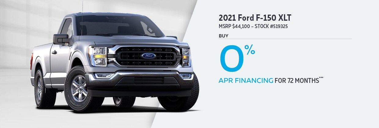 2021 Ford F-150 Buy for 0% APR for 72 months