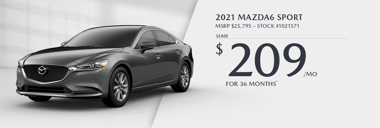 2021 Mazda6 Sport Lease for $209/mo