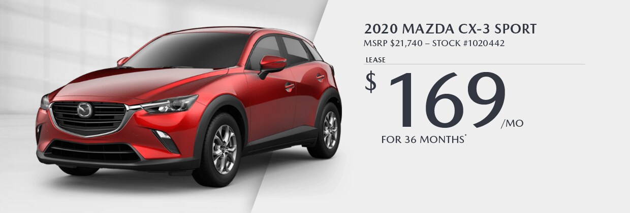 2020 Mazda CX-3 Sport - Lease $169/mo