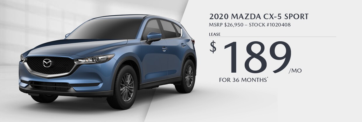2020 Mazda CX-5 Sport - Lease for $189/mo