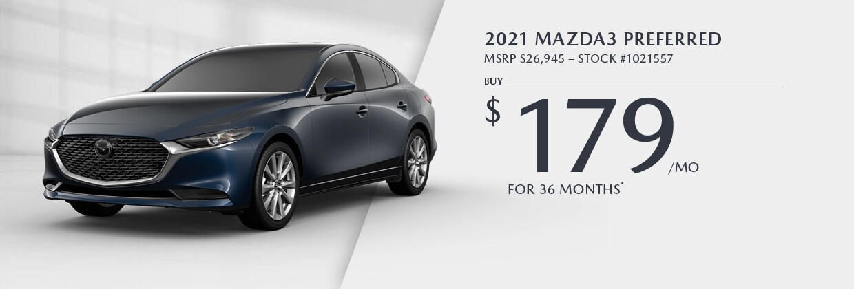 2021 Mazda3 Preferred Lease for $179/mo