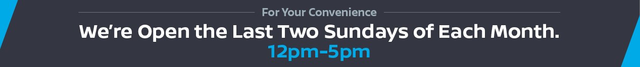 Open Last Two Sundays