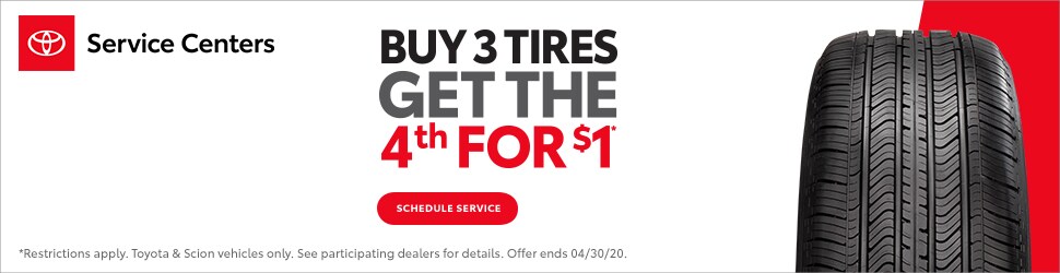 Tire Sales Event at Hall Toyota Elizabeth City Buy 3 Tires get the 4th for $1