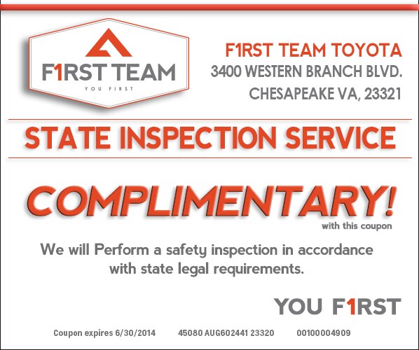First Team Toyota Free State Inspection