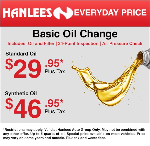 Oil Change Specials >> Service Specials Hanlees Auto Group Oil Change Specials >> Service Specials Hanlees Auto Group