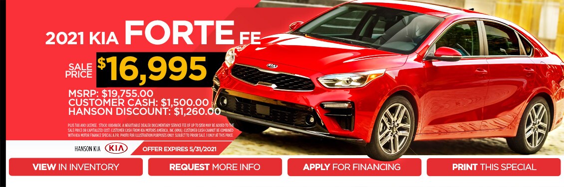 2021 Kia Forte Special Offer