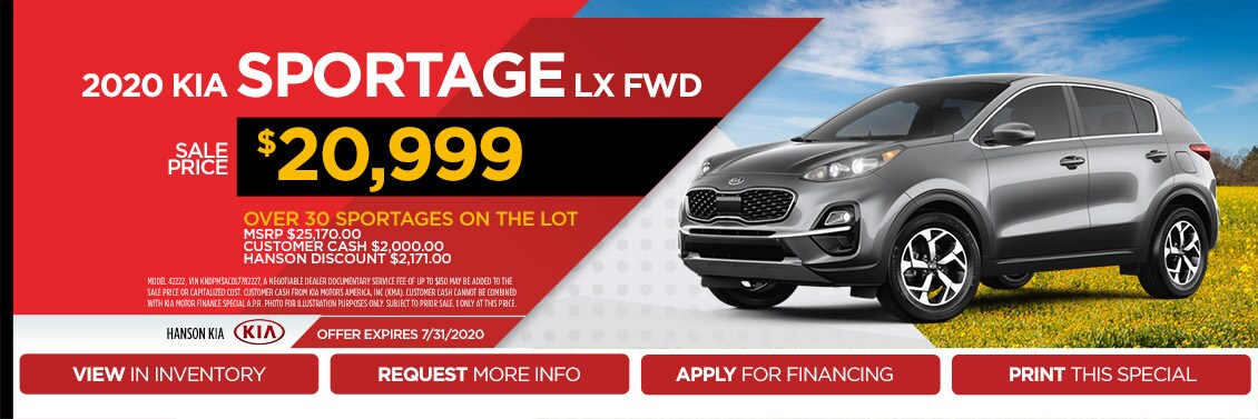 2020 Kia Sportage LX FWD Special