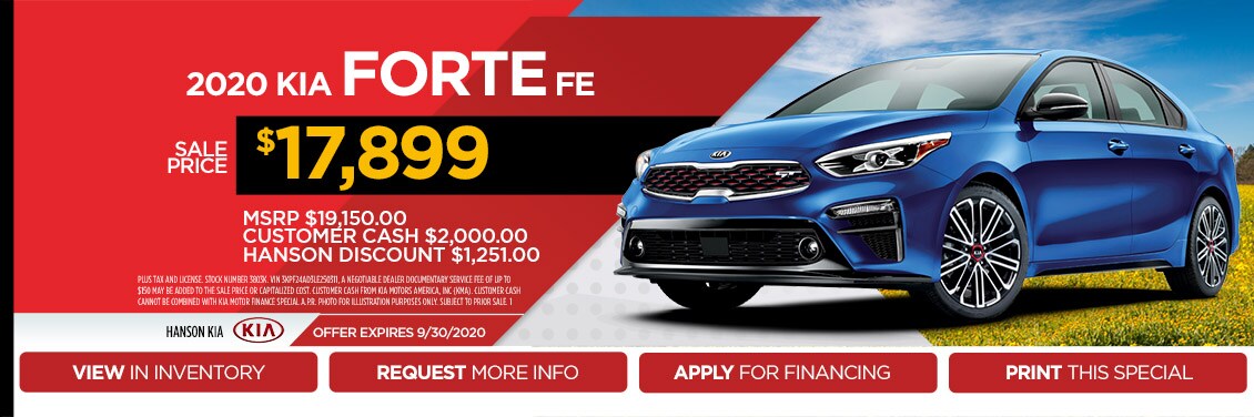 2020 Kia Forte FE Special
