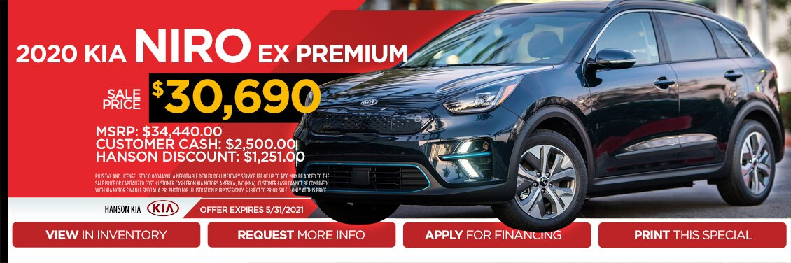 2020 Kia Niro Special Offer