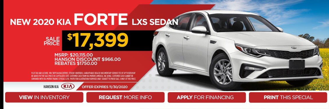 2020 Kia Forte LXS Special