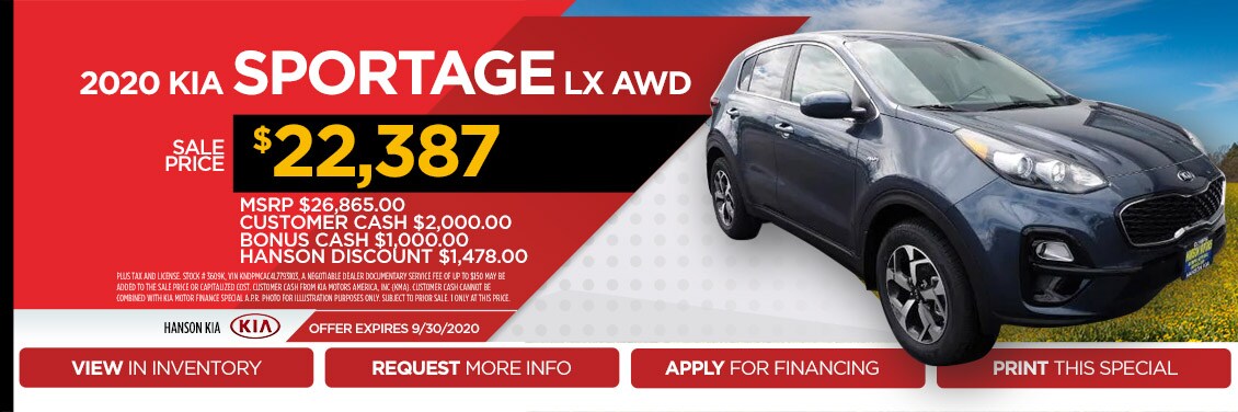 2020 Kia Sportage Special