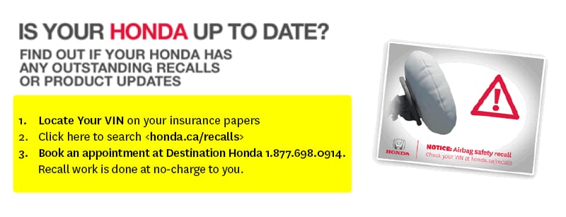 Recall Look Up Honda