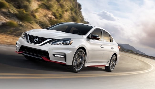 The sleek exterior of the 2019 Nissan Sentra
