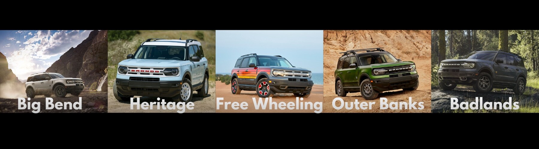 Photo of Big Bend, Heritage, Free Wheeling, Outer Banks, and Badlands