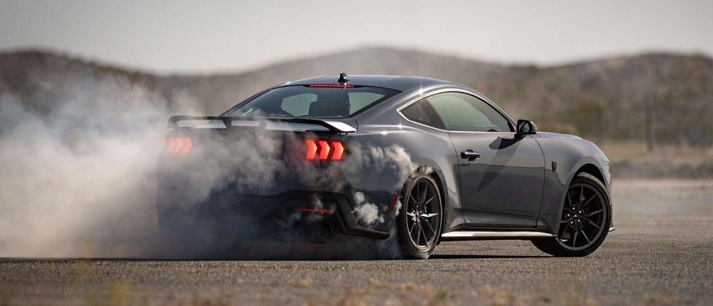 Ford Mustang Performing a Burnout