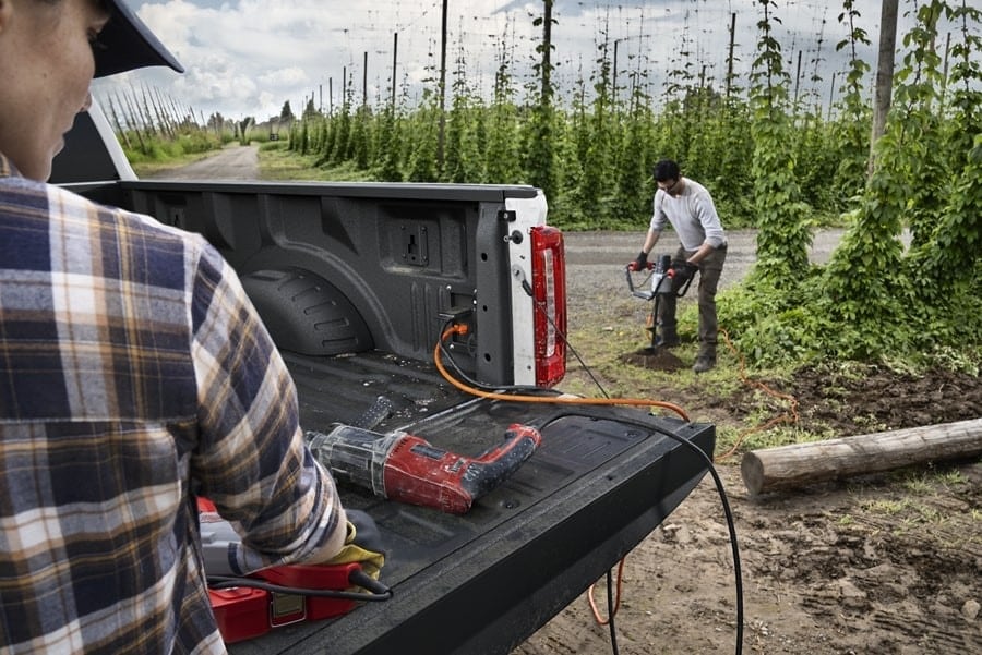 Outlet In Cargo Bed of the Ford Super Duty