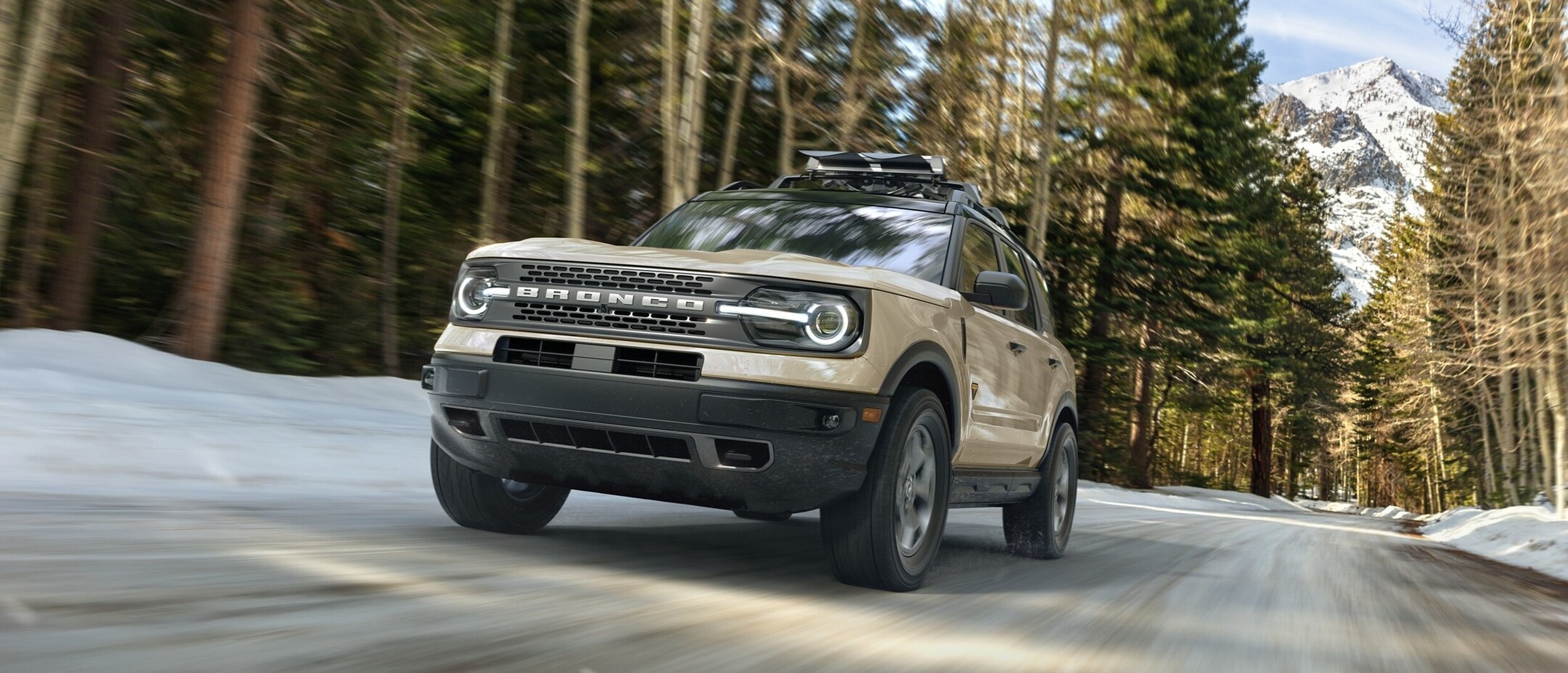 Ford Bronco Sport On Snowy Roads