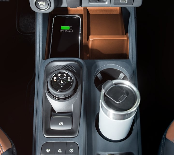 The Center Console of the Ford Maverick