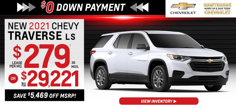 New 2021 Chevy Traverse LS