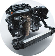 180-hp turbocharged engine