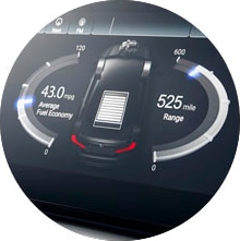 hybrid driver information interface