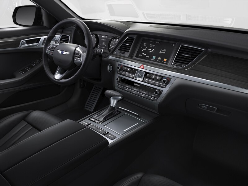 The luxurious interior of the 2019 Genesis G80