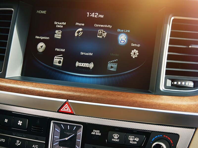 Touchscreen display inside the 2019 Genesis G80