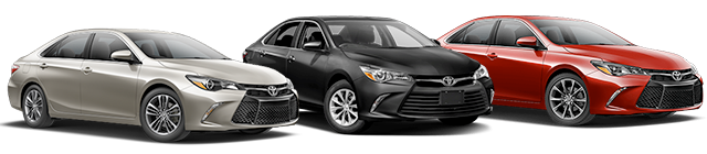 2017 Toyota Camry LE and SE shown