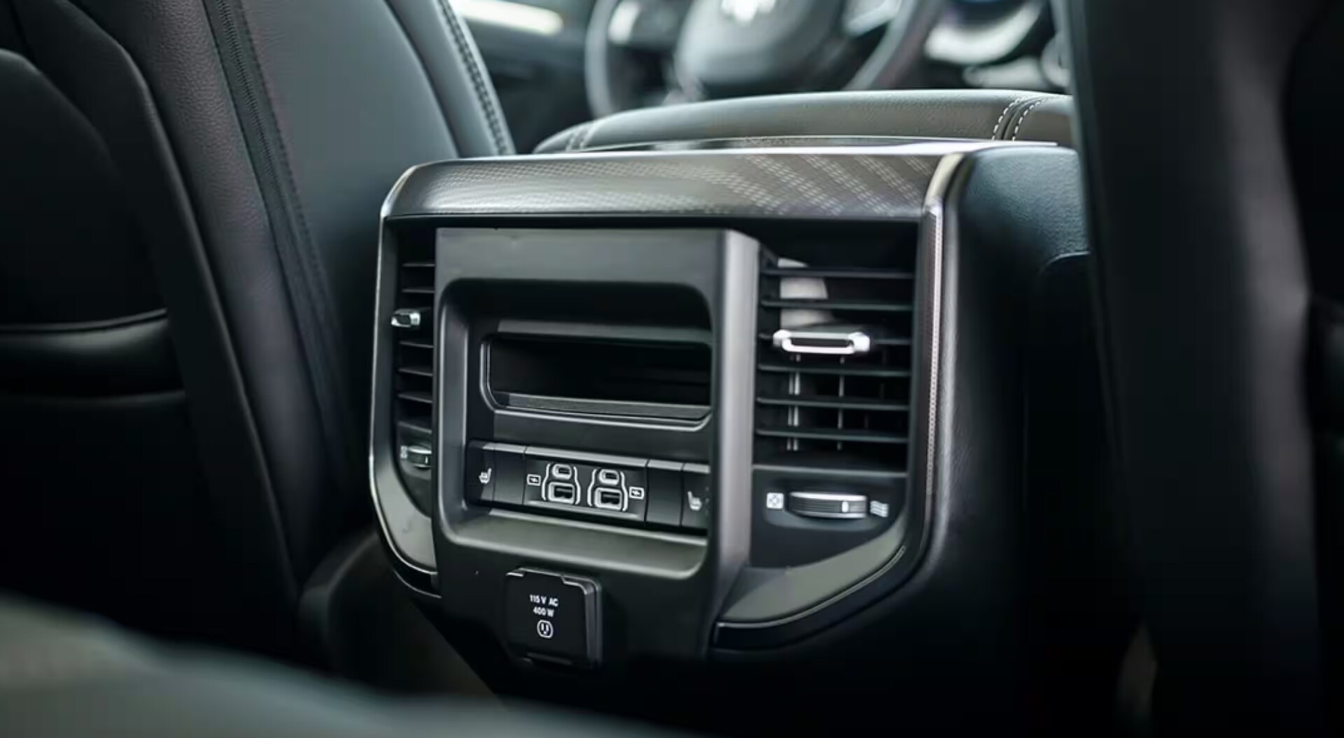 2025 Ram 1500 Rear Seat USB connections