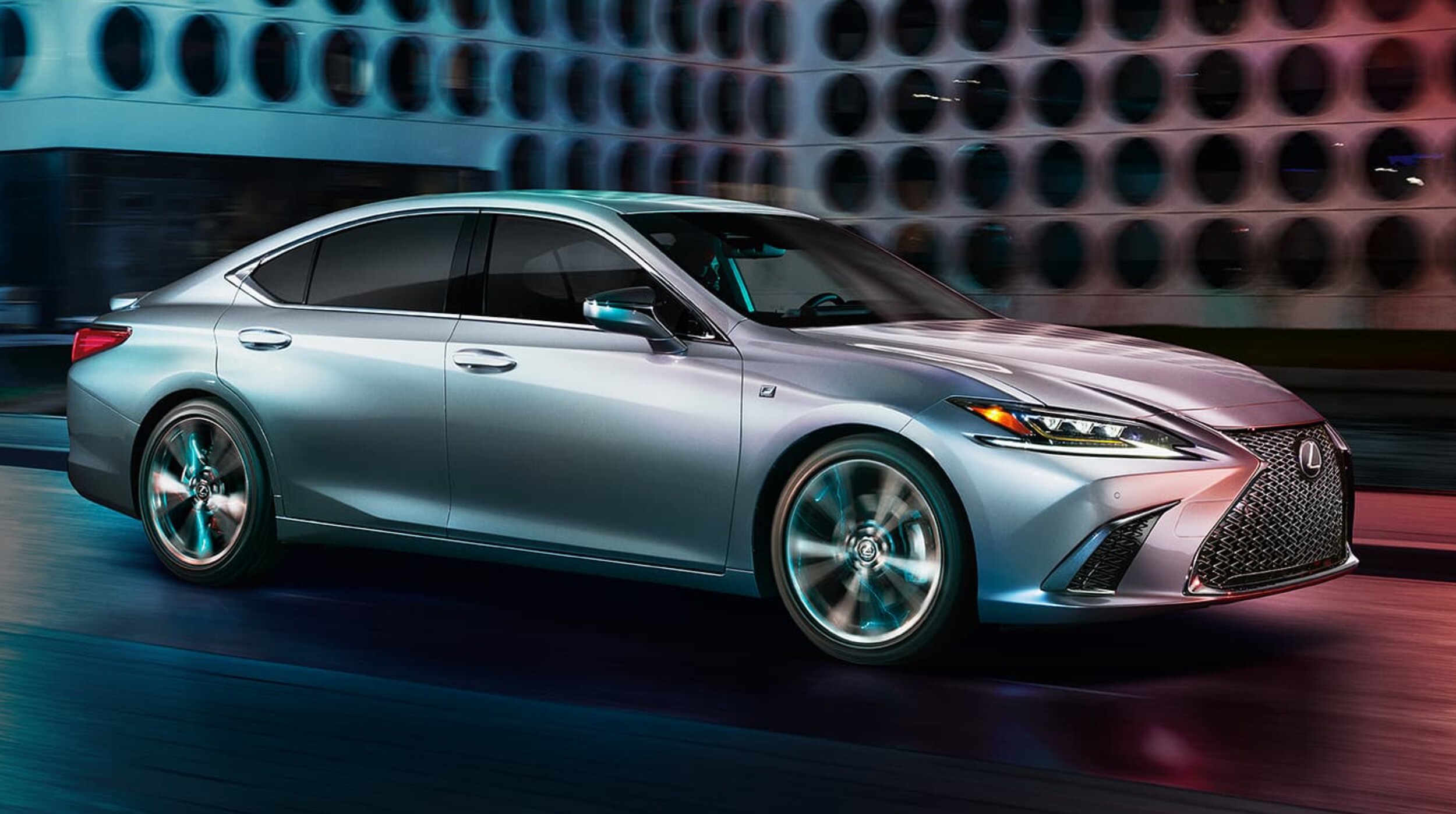 Lexus 2021 ES at night