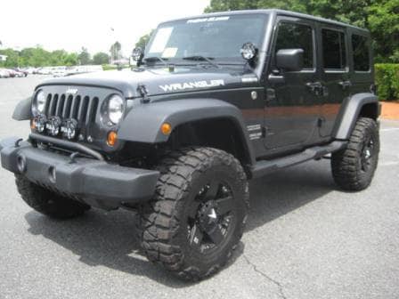 Lifted Jeep Wrangler Unlimited Half Doors