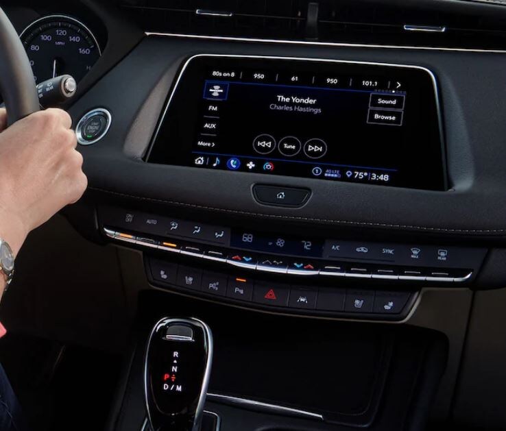 Touchscreen in the 2022 Cadillac XT4