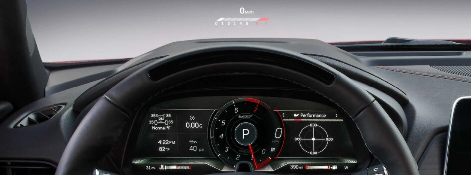 2022 Cadillac CT4-V Head-Up Display