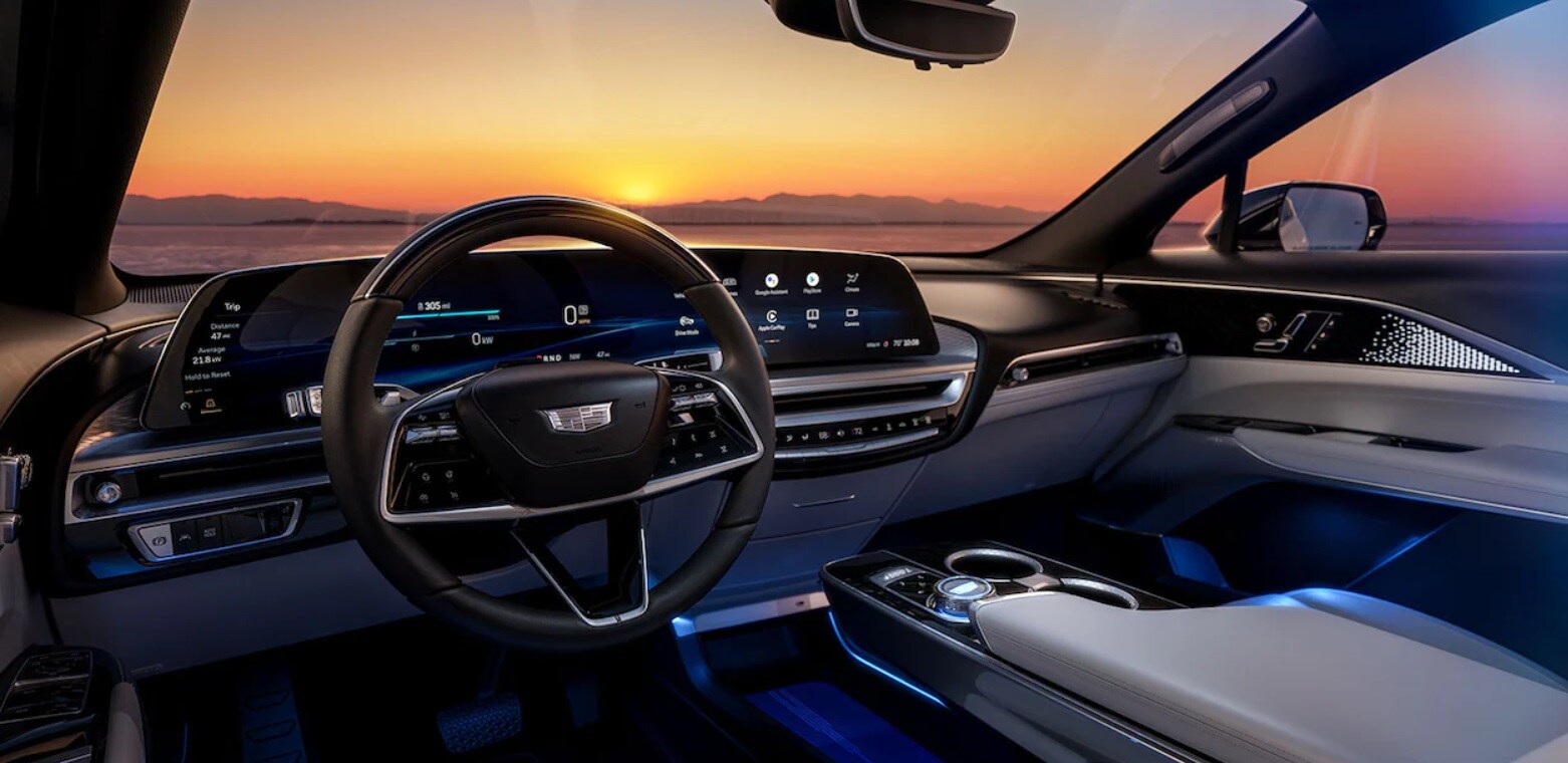 Dashboard in the 2023 Cadillac Lyriq