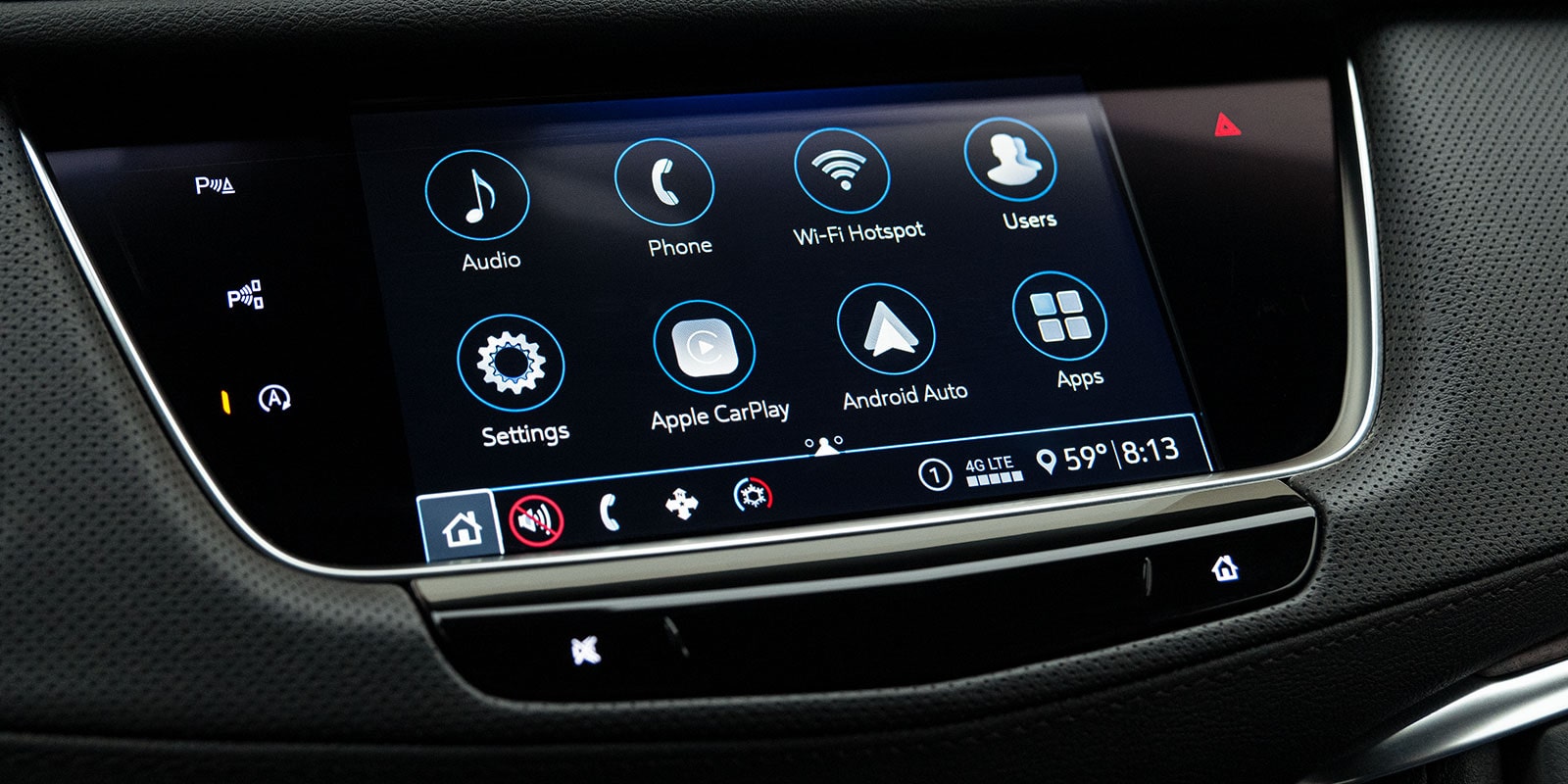 Touchscreen in the 2023 Cadillac XT5